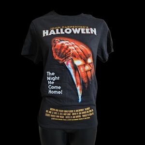 John Carpenter's Halloween Movie Poster Black T-Shirt
